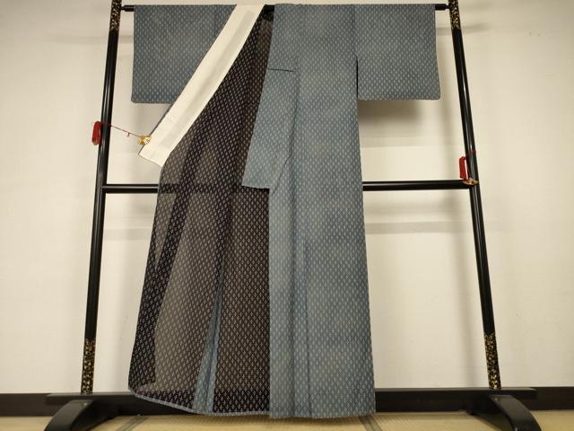 平和屋着物＊夏物 小紋 絽 花尽くし 正絹 逸品 AABA6537jd