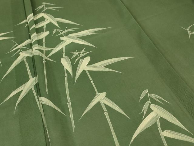 平和屋着物＊夏物 訪問着 絽 笹竹文 銀座新松扱い たとう紙付き 正絹 逸品 AABA6541jd