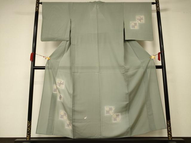 平和屋着物＊夏物 訪問着 絽 瓢箪 暈し染め 正絹 逸品 AABA6547jd