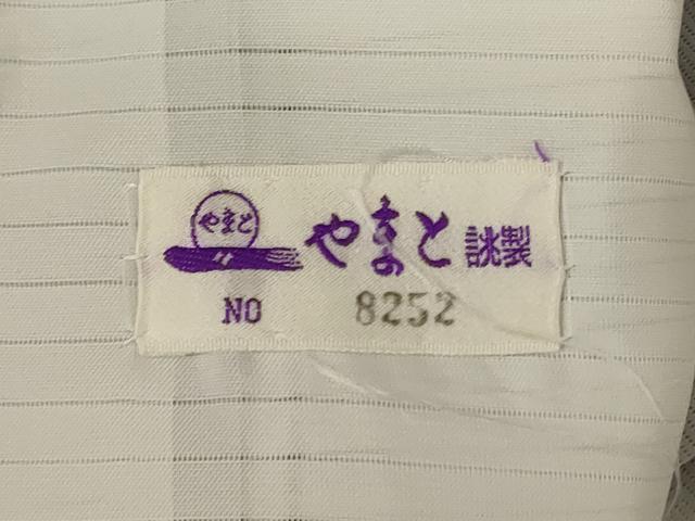 平和屋着物＊夏物 小紋 絽 雪輪桜文 やまと誂製 洗える着物 AABA6557jd