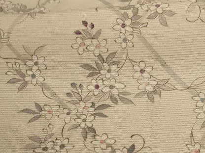 平和屋着物＊夏物 小紋 絽 草花文 やまと誂製 正絹 逸品 AABA6561jd