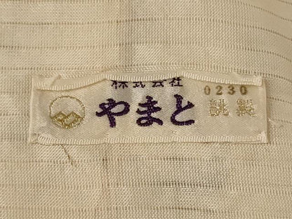 平和屋着物＊夏物 小紋 絽 草花文 やまと誂製 正絹 逸品 AABA6561jd