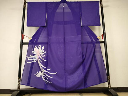 平和屋着物＊夏物　色留袖　絽　乱菊　洗える着物　AABA6569jd