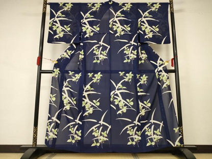 平和屋着物＊夏物 訪問着 絽 草葉文 正絹 逸品 AABA6574jd