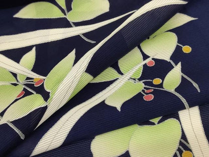 平和屋着物＊夏物 訪問着 絽 草葉文 正絹 逸品 AABA6574jd