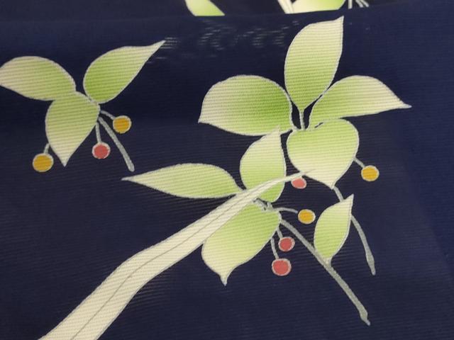 平和屋着物＊夏物 訪問着 絽 草葉文 正絹 逸品 AABA6574jd