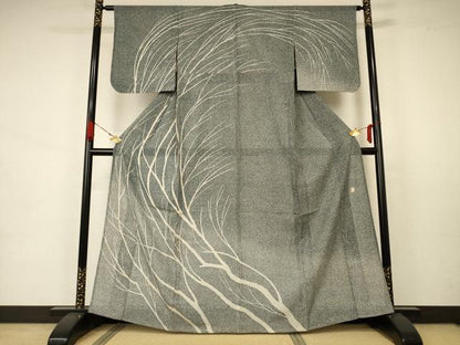 平和屋着物＊夏物　訪問着　絽　作家物　枝文　暈し染め　正絹　逸品　AABA6575jd