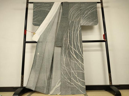平和屋着物＊夏物　訪問着　絽　作家物　枝文　暈し染め　正絹　逸品　AABA6575jd