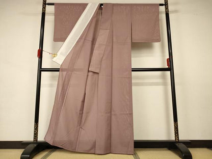 平和屋着物＊夏物 色無地 絽 梅染色 正絹 逸品 未使用 AABA6581jd