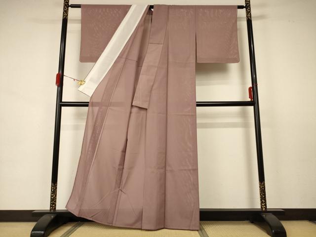 平和屋着物＊夏物 色無地 絽 梅染色 正絹 逸品 未使用 AABA6581jd