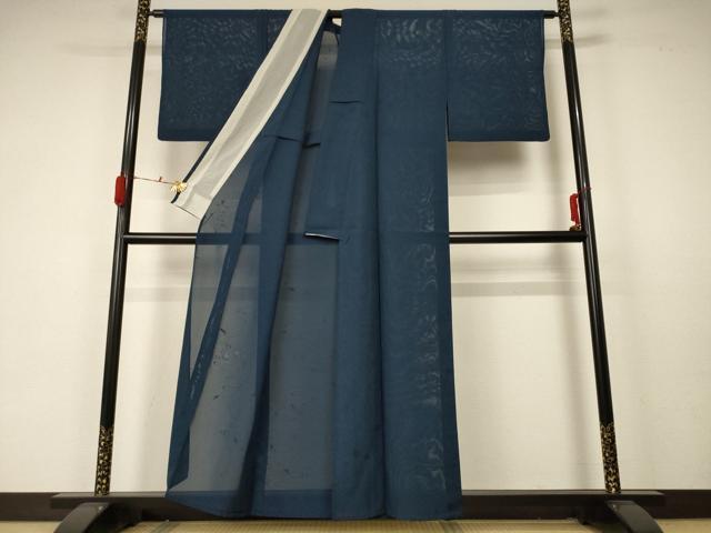 平和屋着物＊夏物 色無地 絽 流水楓紋紗 褐返色 正絹 逸品 AABA6589jd