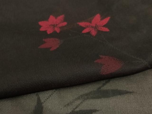 平和屋着物＊夏物 小紋 紗 草花文 正絹 逸品 未使用 AABA6590jd