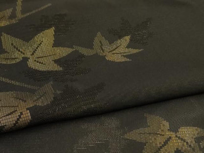 平和屋着物＊夏物 小紋 紗 楓文 正絹 逸品 AABA6593jd