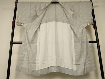 平和屋着物＊夏物 長襦袢 花唐草文 正絹 逸品 AABA6597jd