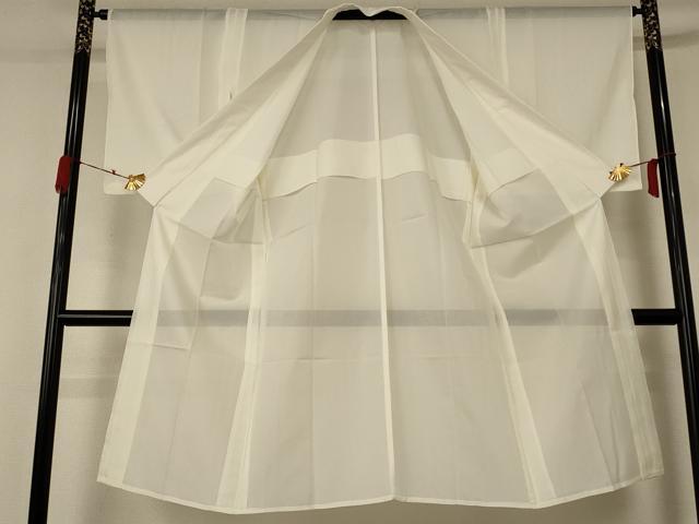 平和屋着物＊夏物 長襦袢 絽 鳥の子色 正絹 逸品 AABA6598jd