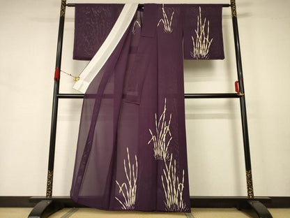 平和屋着物＊夏物 訪問着 絽 木賊 正絹 逸品 AABA6600jd