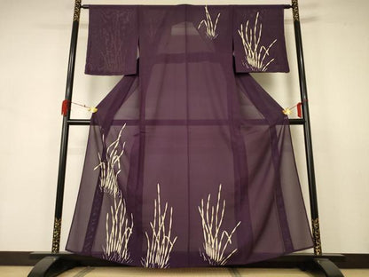 平和屋着物＊夏物 訪問着 絽 木賊 正絹 逸品 AABA6600jd