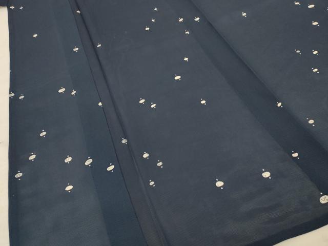 平和屋着物＊夏物 小紋 絽 抽象文様 正絹 逸品 AABA6604jd