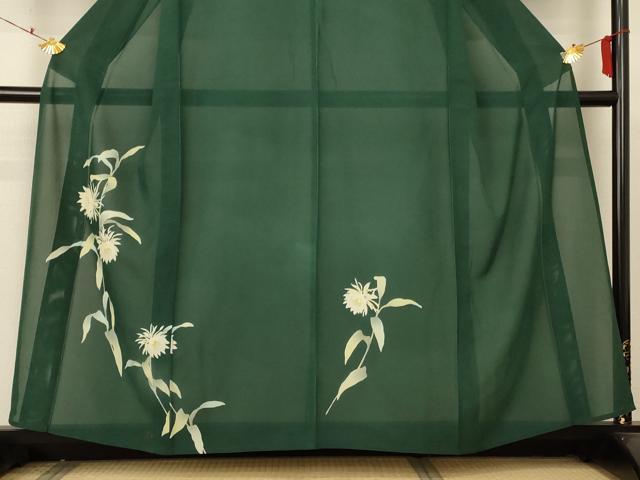 平和屋着物＊夏物 訪問着 絽 草花文 正絹 逸品 AABA6606jd