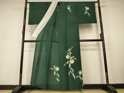 平和屋着物＊夏物 訪問着 絽 草花文 正絹 逸品 AABA6606jd