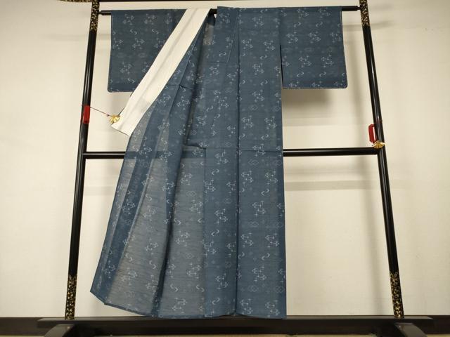 平和屋着物＊夏物 紗紬 絣文 正絹 逸品 未使用 AABA6608jd