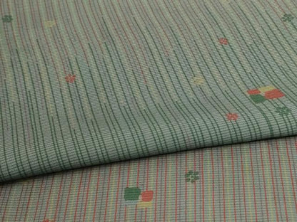 平和屋着物＊夏物 小紋 絽 舞花文 正絹 逸品 AABA6609jd