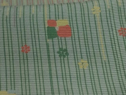 平和屋着物＊夏物 小紋 絽 舞花文 正絹 逸品 AABA6609jd