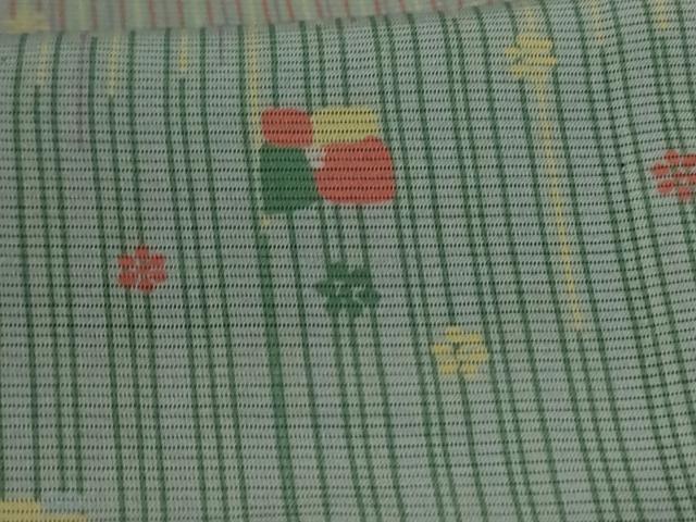 平和屋着物＊夏物 小紋 絽 舞花文 正絹 逸品 AABA6609jd