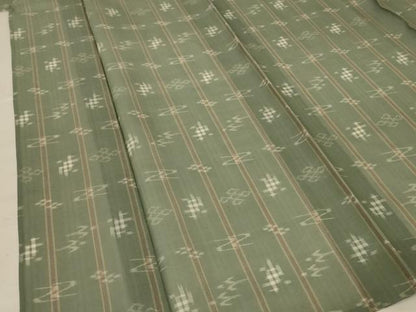 平和屋着物＊夏物 本場琉球絣 夏琉球 絣文 正絹 逸品 AABA6611jd