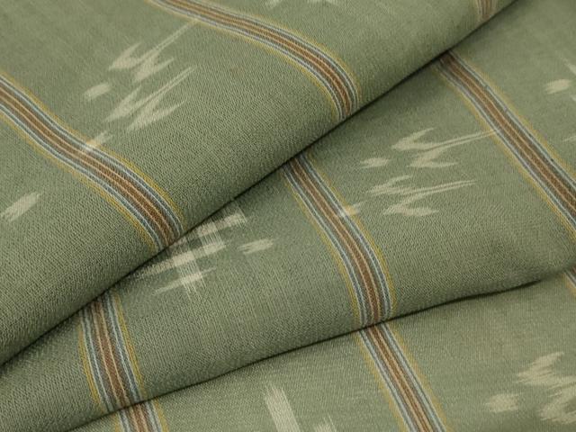 平和屋着物＊夏物 本場琉球絣 夏琉球 絣文 正絹 逸品 AABA6611jd