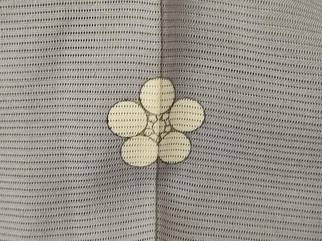 平和屋着物＊夏物 無地絵羽訪問着 絽 笹文紗 薄墨色 正絹 逸品 AABA6612jd