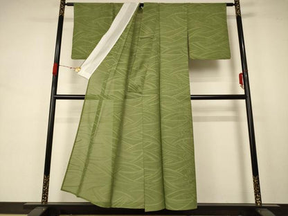 平和屋着物＊夏物 小紋 紗 流水文 正絹 逸品 AABA6613jd