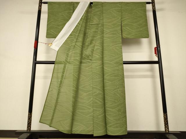平和屋着物＊夏物 小紋 紗 流水文 正絹 逸品 AABA6613jd