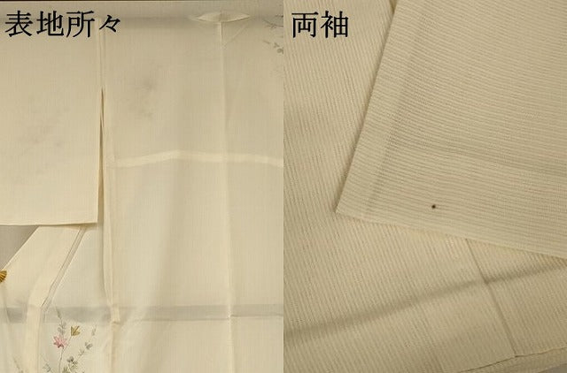平和屋着物＊夏物 訪問着 絽 枝葉文 正絹 逸品 AABA6614jd