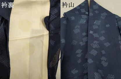 平和屋着物＊夏物 紗紬 幾何学文様 正絹 逸品 AABA6617jd