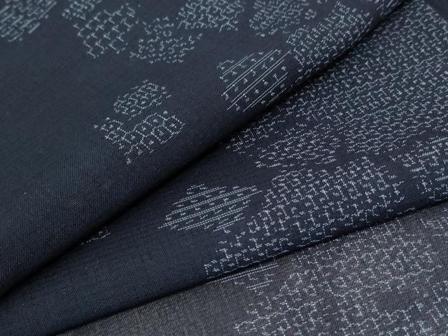 平和屋着物＊夏物 紗紬 幾何学文様 正絹 逸品 AABA6617jd