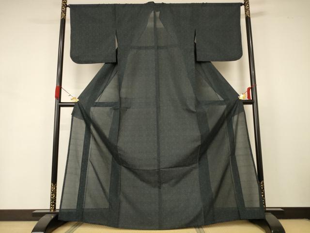 平和屋着物＊夏物 本場大島紬 夏大島 花菱文 正絹 逸品 AABA6618jd