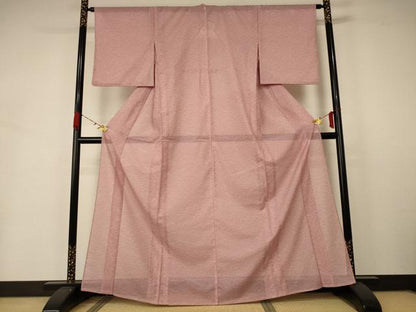 平和屋着物＊夏物 小紋 絽 芝 洗える着物 AABA6620jd