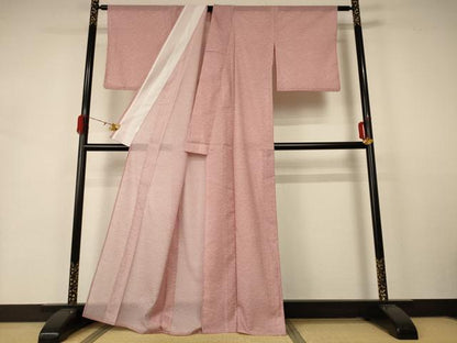 平和屋着物＊夏物 小紋 絽 芝 洗える着物 AABA6620jd