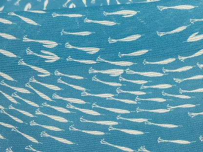平和屋着物＊夏物 小紋 絽 魚文 洗える着物 AABA6626jd