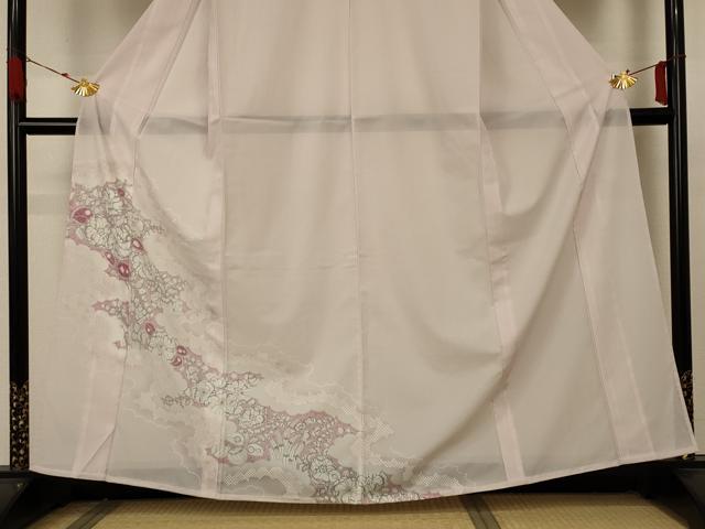 平和屋着物＊夏物 訪問着 絽 辻が花 洗える着物 AABA6635jd