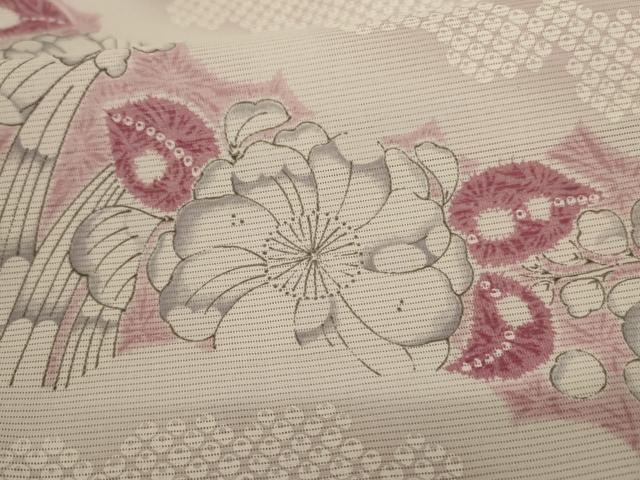 平和屋着物＊夏物 訪問着 絽 辻が花 洗える着物 AABA6635jd