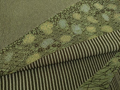 平和屋着物●上質な小紋 型染め 草花文 背抜き仕立て 正絹 逸品 AABA6664ck