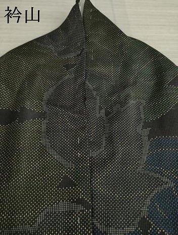 平和屋着物●本場大島紬 一元絣 葉づくし 正絹 逸品 AABA6684ck