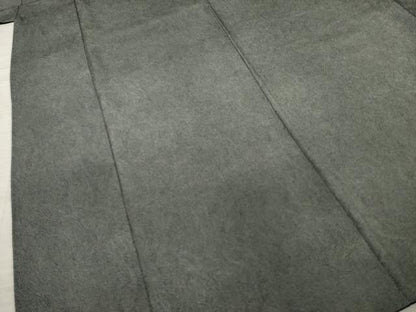 平和屋着物●江戸小紋　鮫小紋柄　黒地　正絹　逸品　AABA6685ck