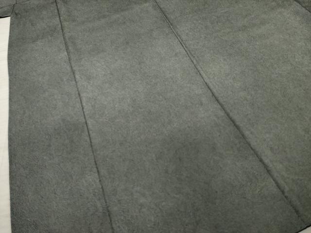 平和屋着物●江戸小紋　鮫小紋柄　黒地　正絹　逸品　AABA6685ck