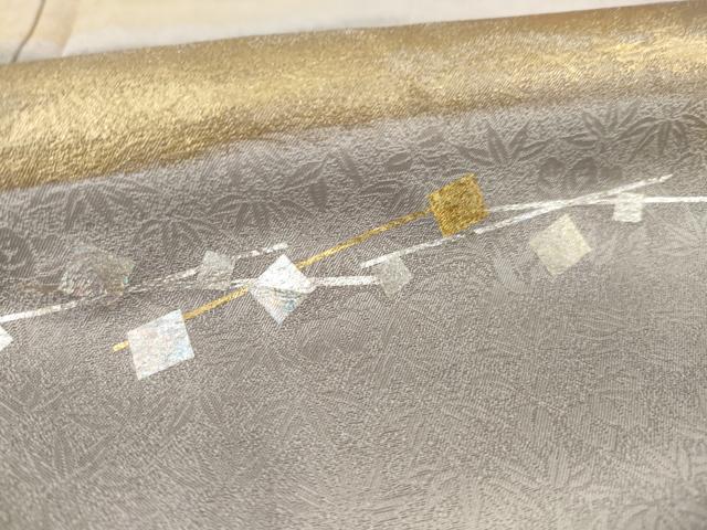 平和屋着物●訪問着　作家物　堀省平　遠山箔散らし文　暈し染め　金銀彩　正絹　逸品　AABA6698ck