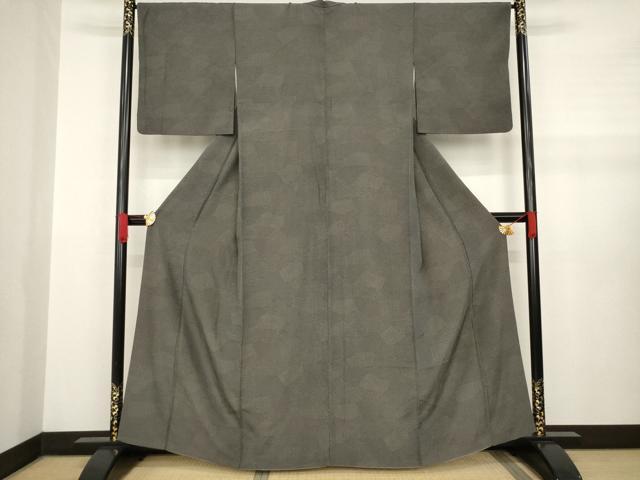 平和屋着物●江戸小紋 切り嵌め文 正絹 逸品 AABA6702ck