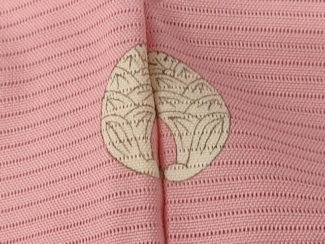 平和屋着物＊夏物 色無地 絽 紅梅色 正絹 逸品 AABA6819st