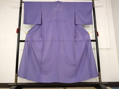 平和屋着物＊夏物 色無地 絽 竜胆色 正絹 逸品 AABA6820st